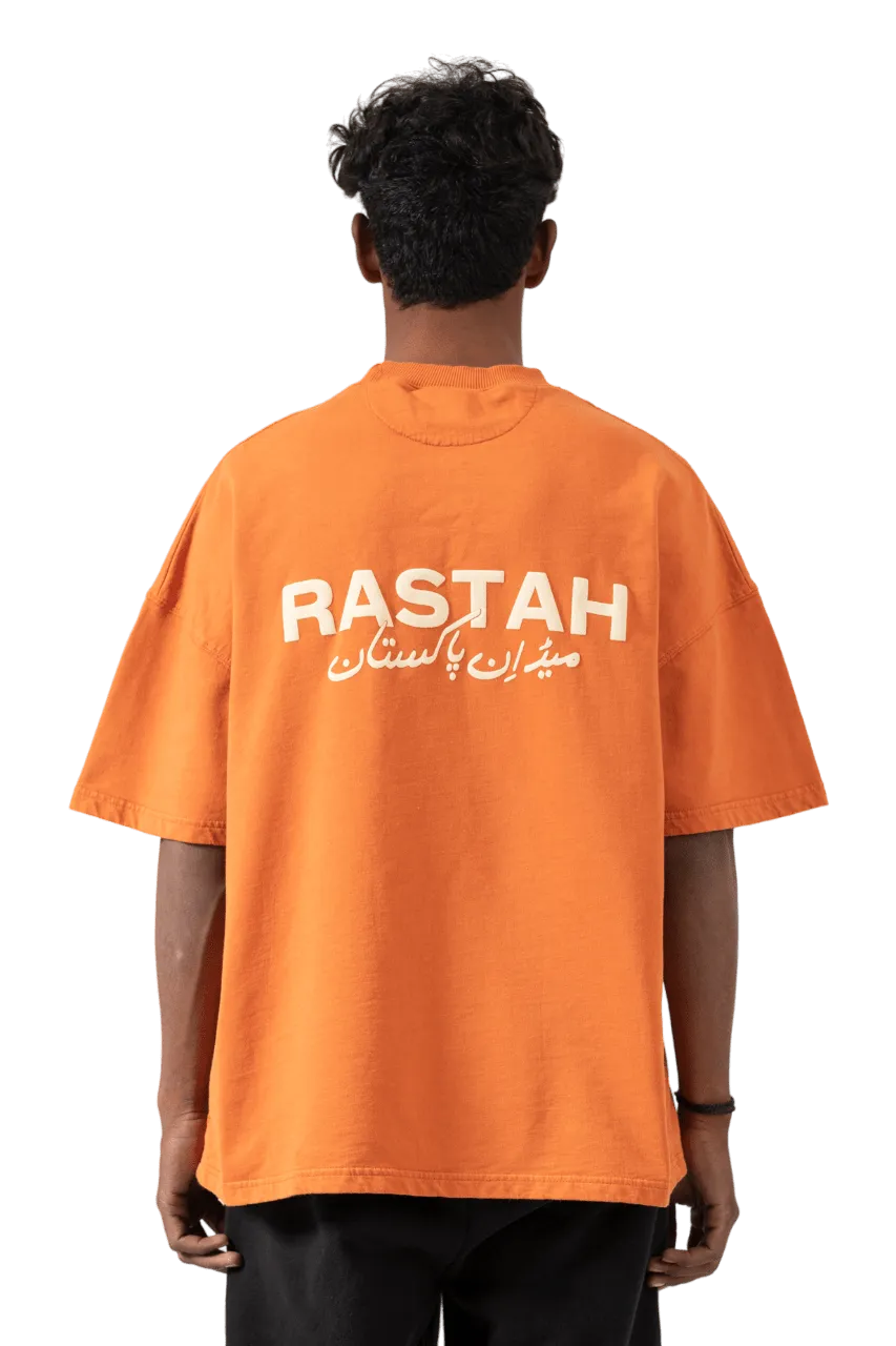 RUST ORANGE MADE IN PAK T SHIRT (v2)