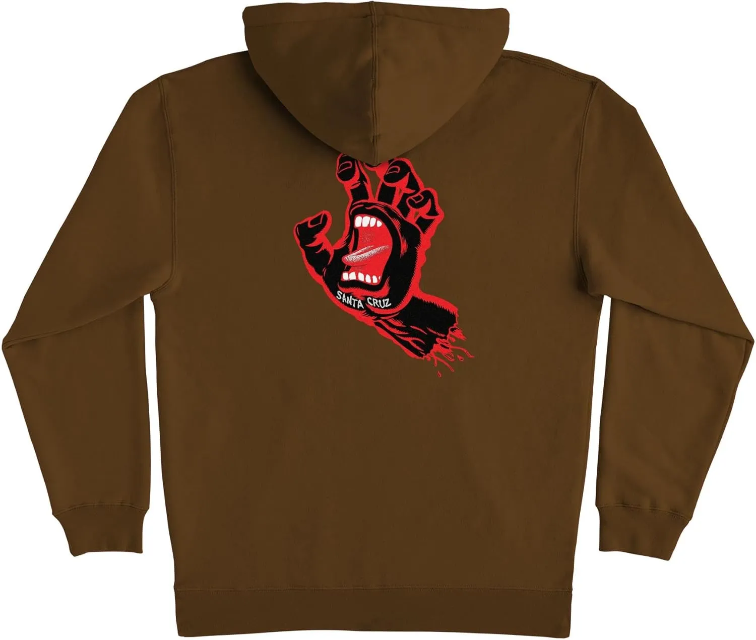 SANTA CRUZ Men's Pullover Hooded Sweatshirt Screaming Hand Skate Sweatshirt
