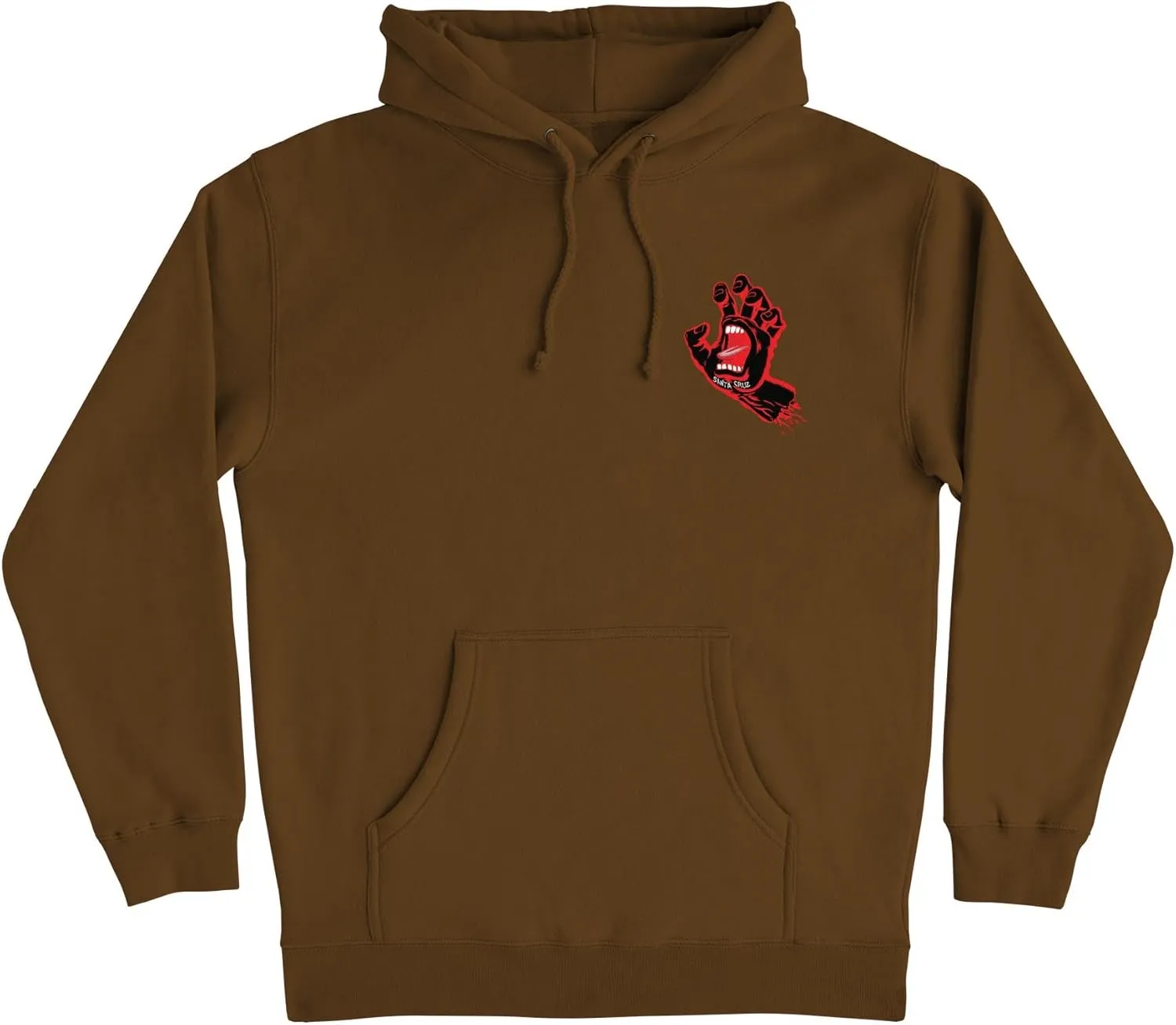 SANTA CRUZ Men's Pullover Hooded Sweatshirt Screaming Hand Skate Sweatshirt