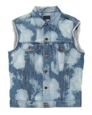 SS16 "Surf Sound" Bleached Denim Vest