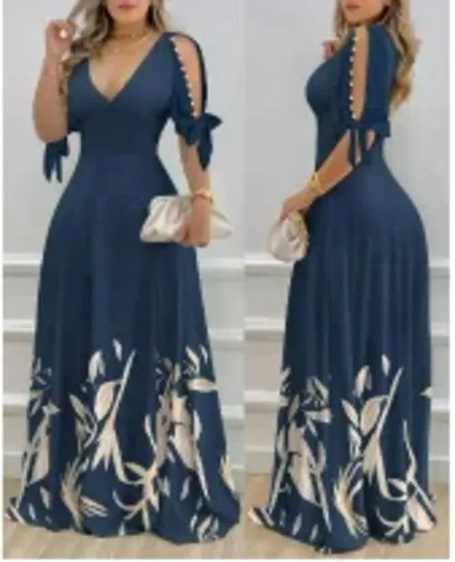 Summer Casual Cold Shoulder Half Sleeve