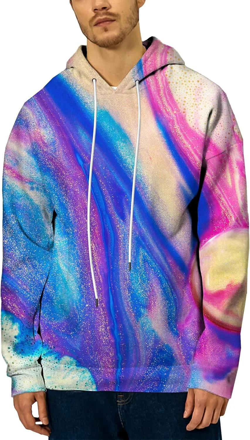 Unisex 3D Printed Hoodies Graphic Pullover Hooded Sweatshirt for Men Women