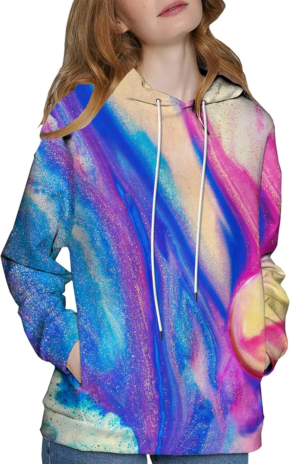 Unisex 3D Printed Hoodies Graphic Pullover Hooded Sweatshirt for Men Women