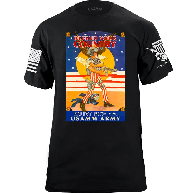 USAMM ARMY UNCLE SAM T-Shirt