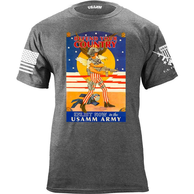USAMM ARMY UNCLE SAM T-Shirt