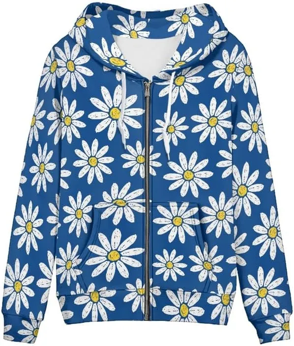 Valentine's Day Women Zip Up Hoodies Green Clover Casual Oversized Sweatshirts Rainbow Stripe Love Sweatshirt Hoodie