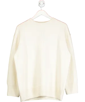 Weekend and Beyond Cream Weekend Italian Wool, Cashmere And Viscose Sweater (milk) UK XS/S