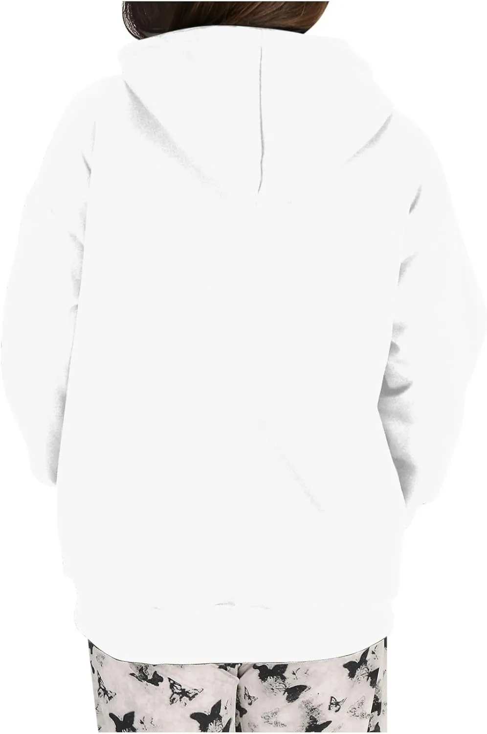 Women's 2024 Fall Oversized Hoodies Long Sleeve Pullover Sweatshirt Trendy Y2k Outfits Preppy Clothes with Pocket