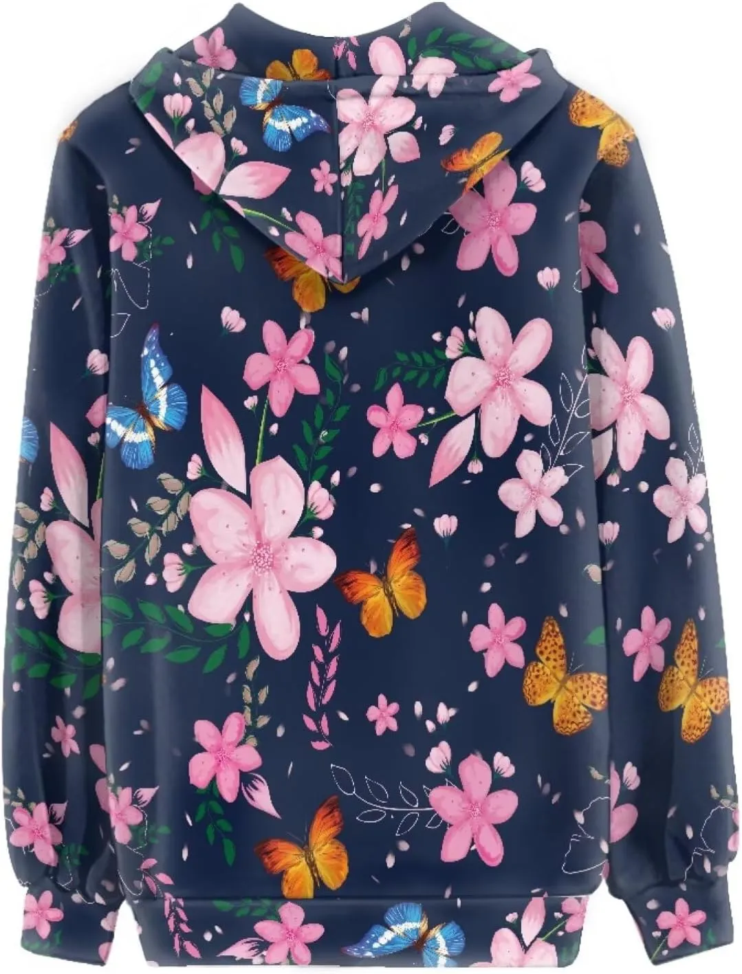 Women's Fashion Hoodies & Sweatshirts Loose Sweatshirt Hoodie Casual Drawstring Hooded Jacket with Pockets
