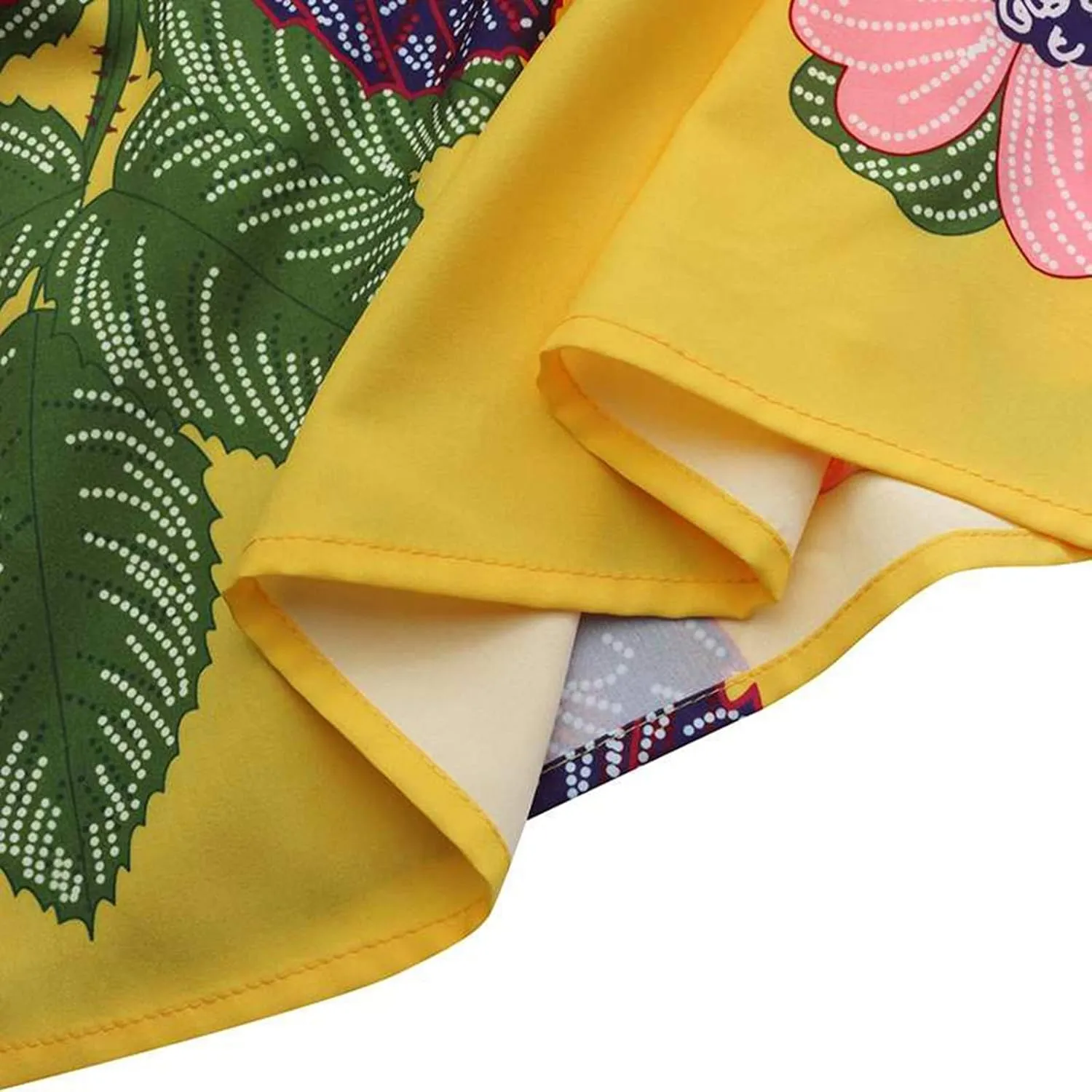 Womens Summer Maxi Skirts High Waist Pleated A-Line Skirts Floral Flowy Swing Long Beach Skirt Dress with Pockets
