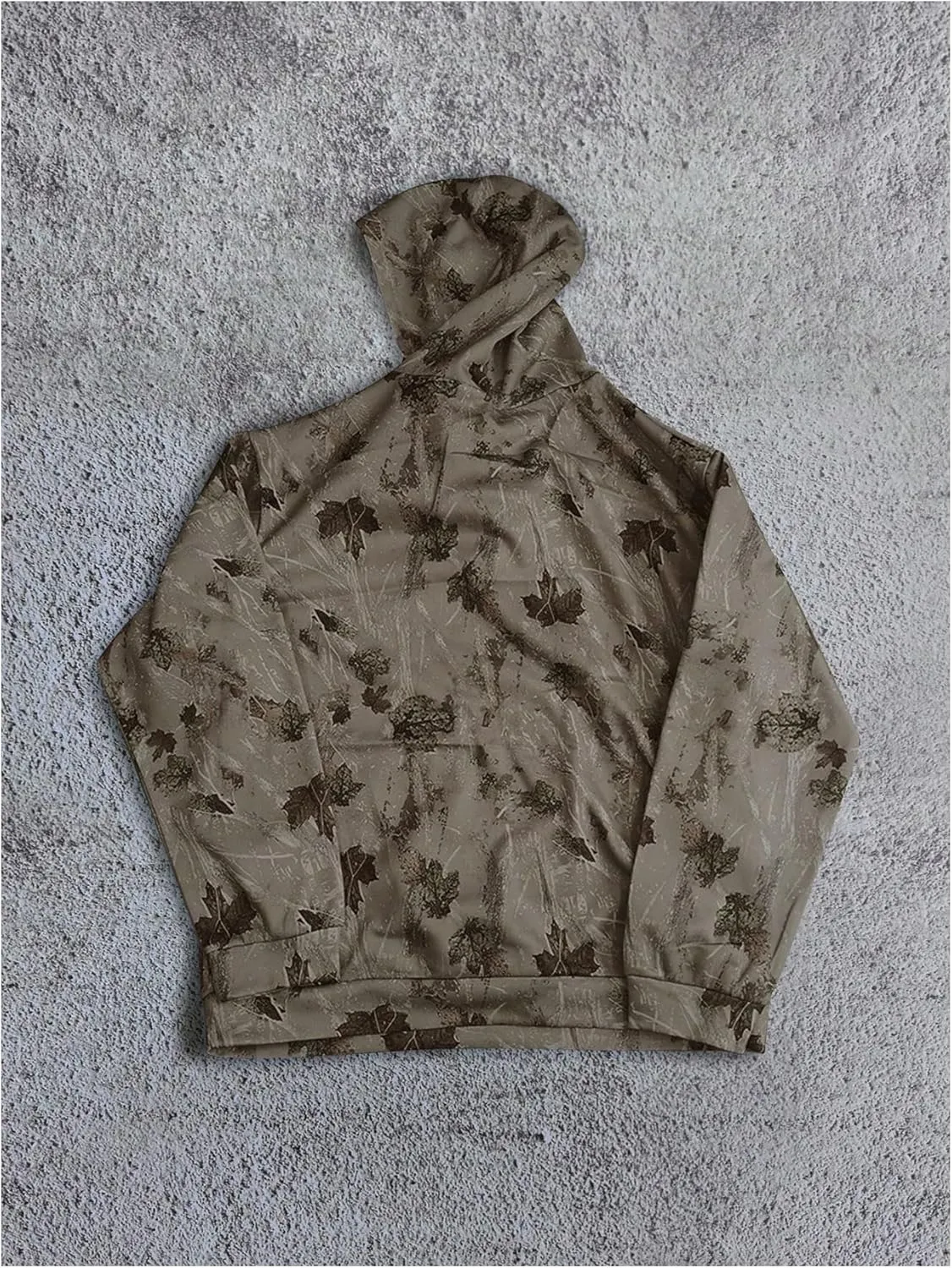 Women's Y2K Camo Hoodie Long Sleeve Sweatshirt Camouflage Pullover Oversized Hooded Sweatshirt