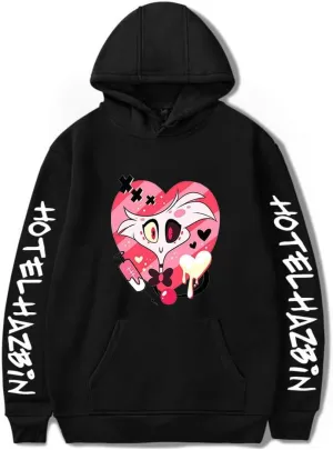 YUYEADZ Hazbin Hotel Merch Unisex Long Sleeve Hoodies Sweatshirt Women Men Fashion Pullover Clothes