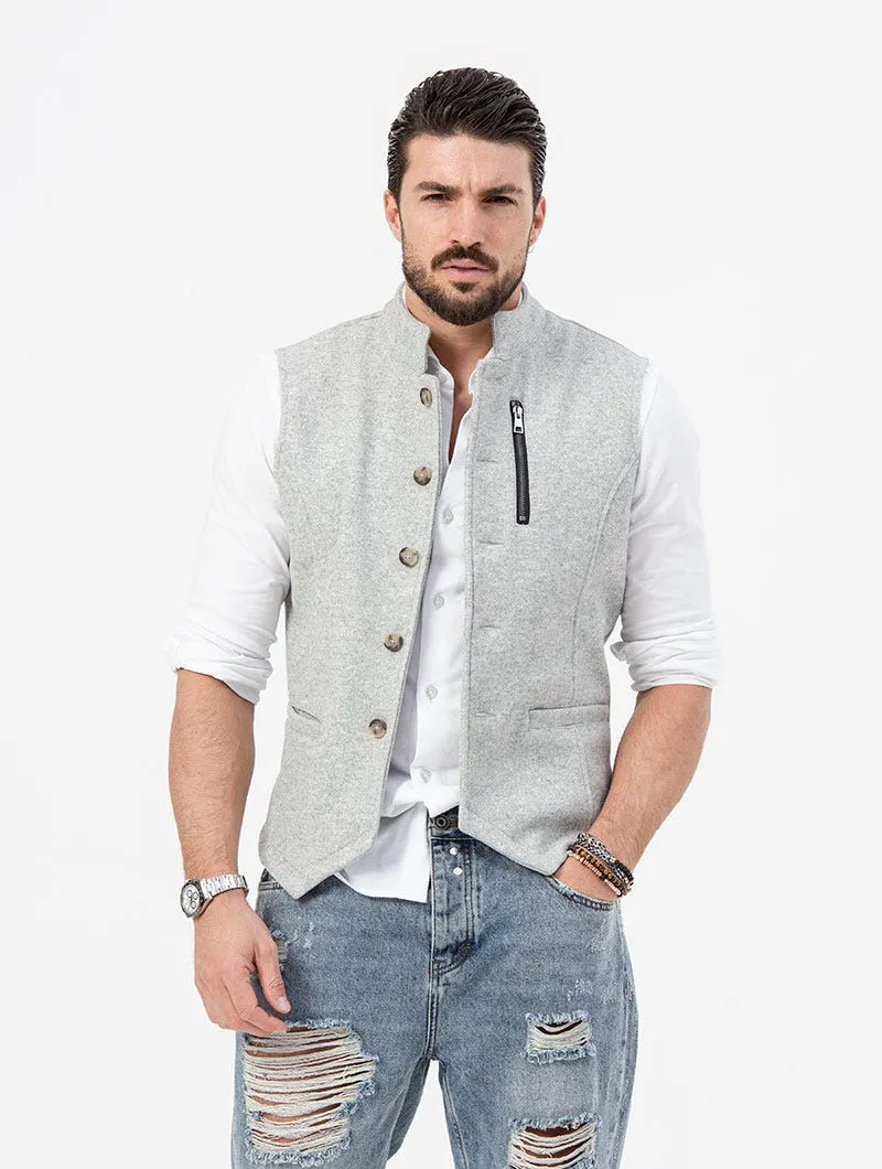 ZEKE VEST IN GREY