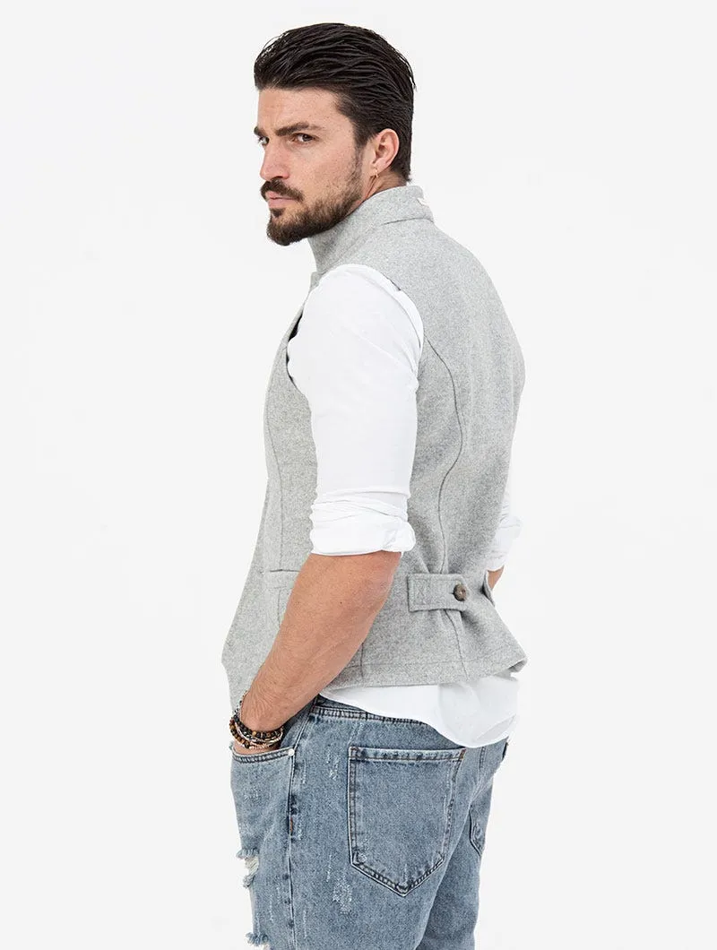 ZEKE VEST IN GREY