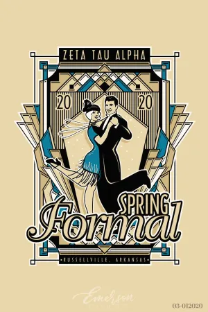 Zeta Tau Alpha Arkansas Tech University Spring Formal T-shirt